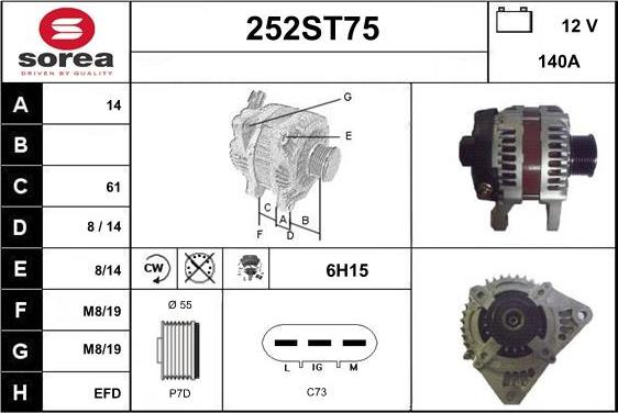 STARTCAR 252ST75 - Генератор avtolavka.club