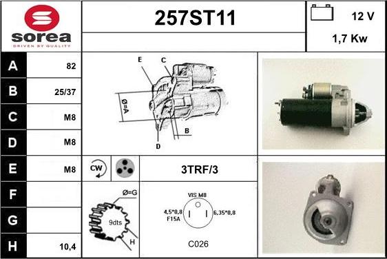 STARTCAR 257ST11 - Стартер avtolavka.club