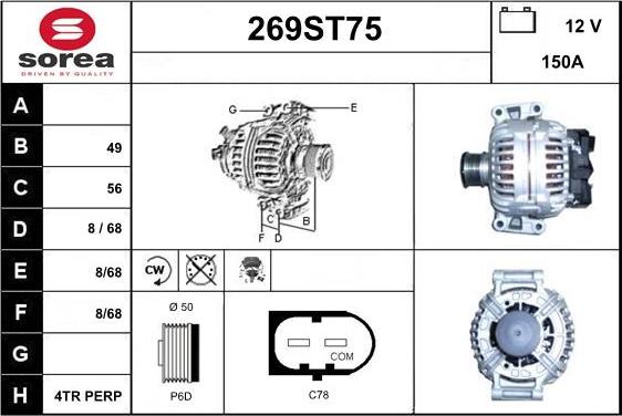 STARTCAR 269ST75 - Генератор avtolavka.club