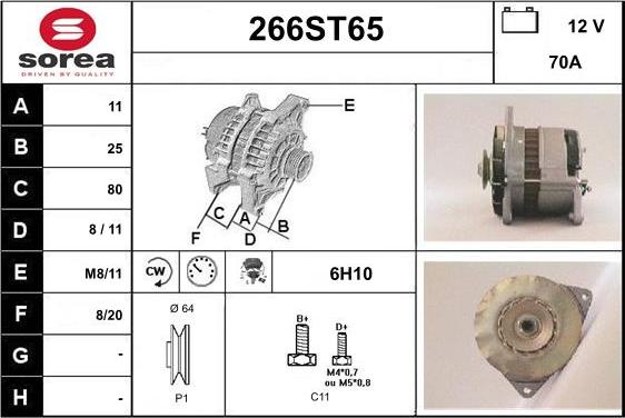 STARTCAR 266ST65 - Генератор avtolavka.club