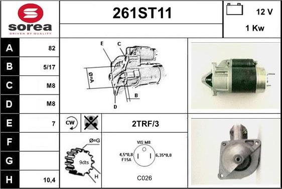 STARTCAR 261ST11 - Стартер avtolavka.club