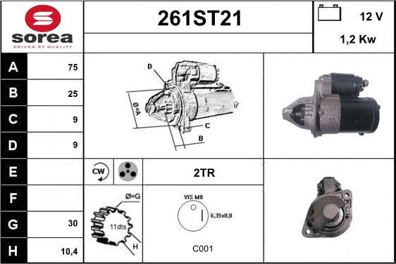 STARTCAR 261ST21 - Стартер avtolavka.club