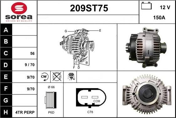 STARTCAR 209ST75 - Генератор avtolavka.club