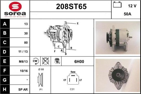 STARTCAR 208ST65 - Генератор avtolavka.club