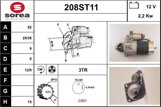 STARTCAR 208ST11 - Стартер avtolavka.club