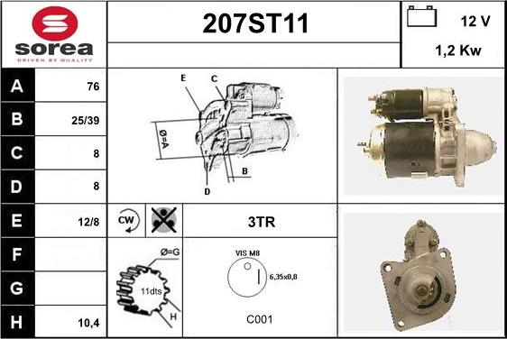 STARTCAR 207ST11 - Стартер avtolavka.club