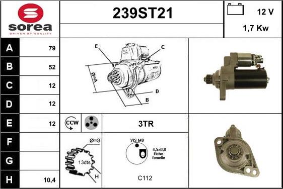 STARTCAR 239ST21 - Стартер avtolavka.club