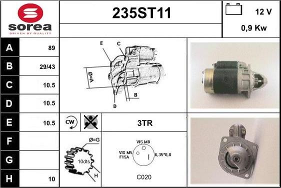 STARTCAR 235ST11 - Стартер avtolavka.club