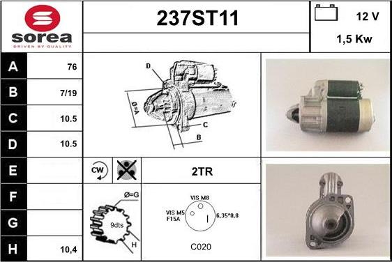 STARTCAR 237ST11 - Стартер avtolavka.club