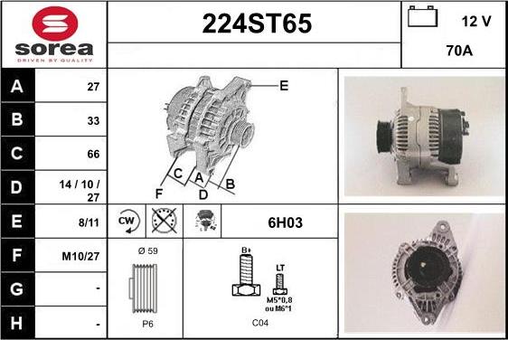 STARTCAR 224ST65 - Генератор avtolavka.club