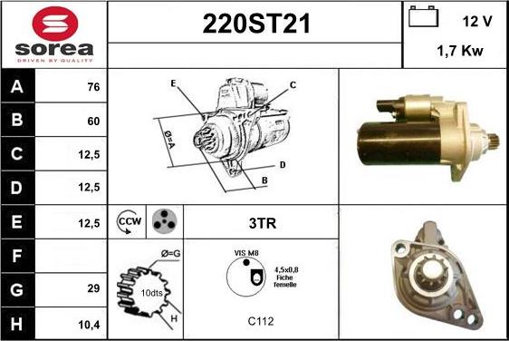 STARTCAR 220ST21 - Стартер avtolavka.club