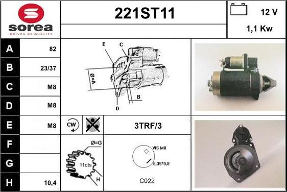 STARTCAR 221ST11 - Стартер avtolavka.club