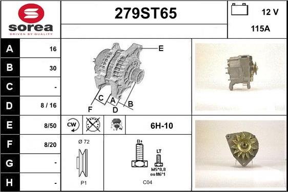 STARTCAR 279ST65 - Генератор avtolavka.club