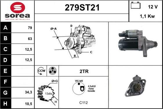 STARTCAR 279ST21 - Стартер avtolavka.club