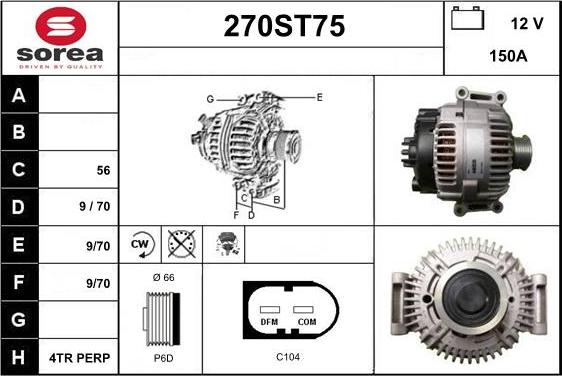 STARTCAR 270ST75 - Генератор avtolavka.club