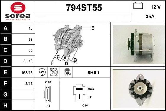 STARTCAR 794ST55 - Генератор avtolavka.club