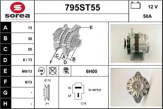 STARTCAR 795ST55 - Генератор avtolavka.club