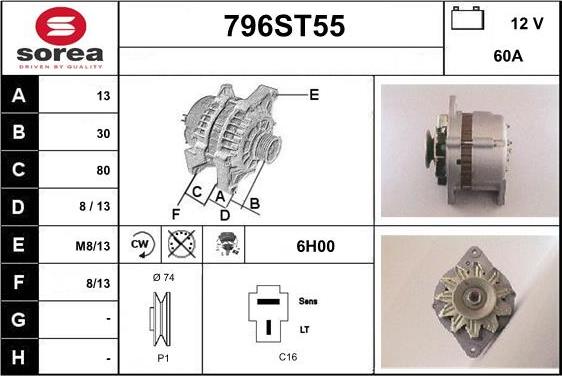 STARTCAR 796ST55 - Генератор avtolavka.club