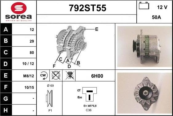 STARTCAR 792ST55 - Генератор avtolavka.club