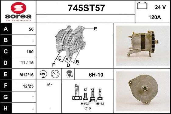 STARTCAR 745ST57 - Генератор avtolavka.club