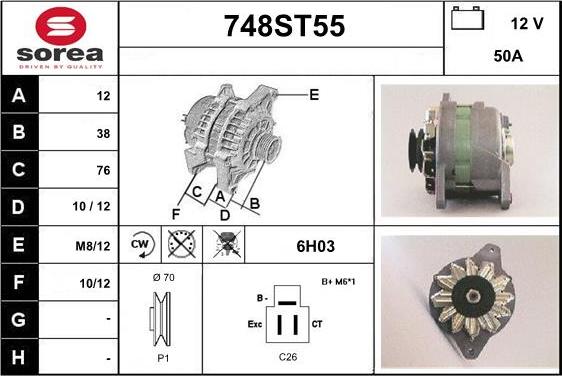 STARTCAR 748ST55 - Генератор avtolavka.club