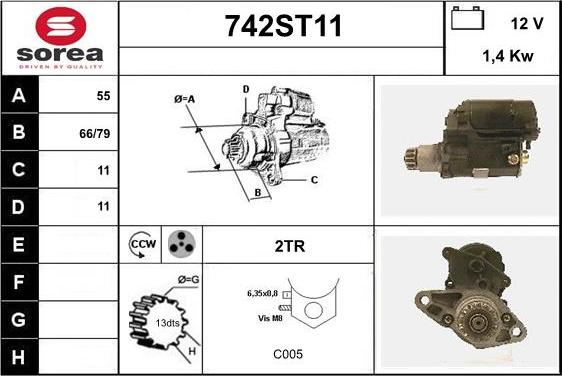 STARTCAR 742ST11 - Стартер avtolavka.club