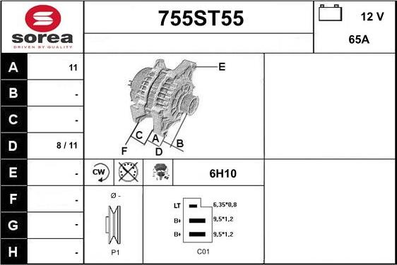 STARTCAR 755ST55 - Генератор avtolavka.club