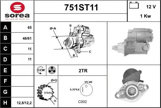 STARTCAR 751ST11 - Стартер avtolavka.club