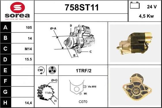 STARTCAR 758ST11 - Стартер avtolavka.club