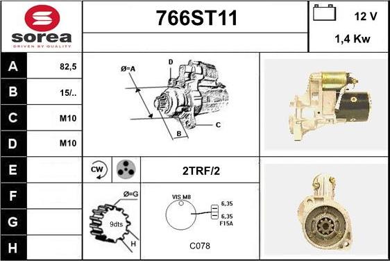 STARTCAR 766ST11 - Стартер avtolavka.club