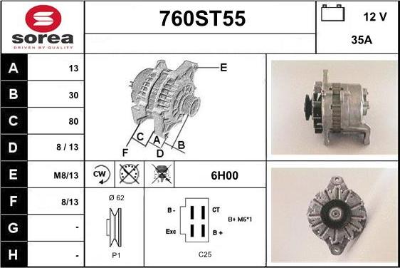 STARTCAR 760ST55 - Генератор avtolavka.club