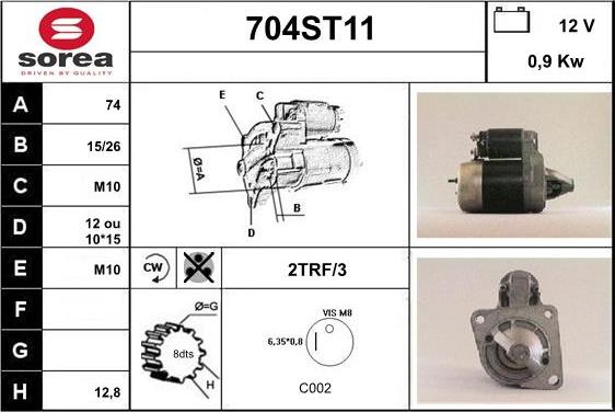 STARTCAR 704ST11 - Стартер avtolavka.club