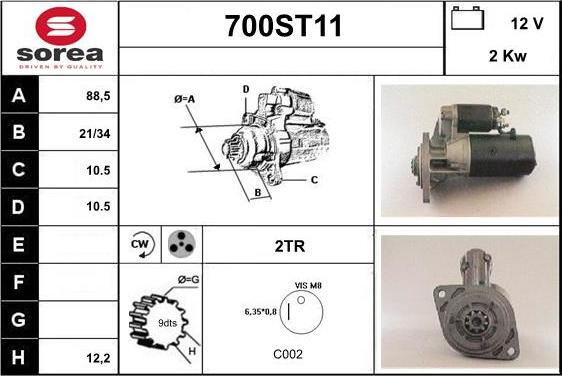 STARTCAR 700ST11 - Стартер avtolavka.club