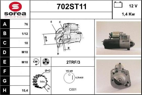 STARTCAR 702ST11 - Стартер avtolavka.club