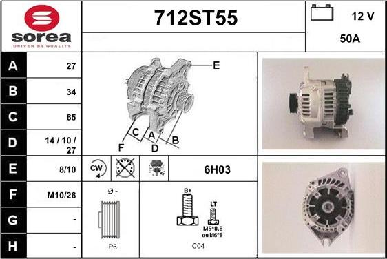 STARTCAR 712ST55 - Генератор avtolavka.club