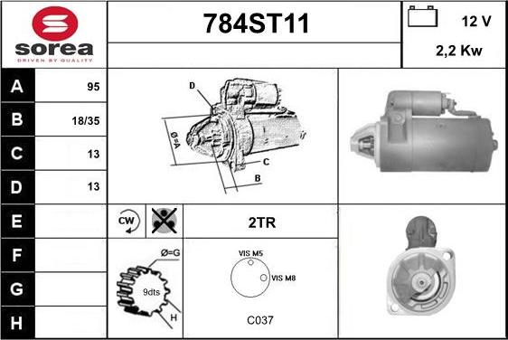 STARTCAR 784ST11 - Стартер avtolavka.club