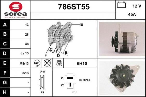 STARTCAR 786ST55 - Генератор avtolavka.club