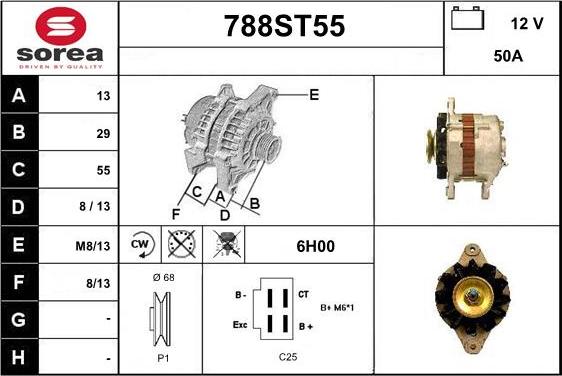 STARTCAR 788ST55 - Генератор avtolavka.club