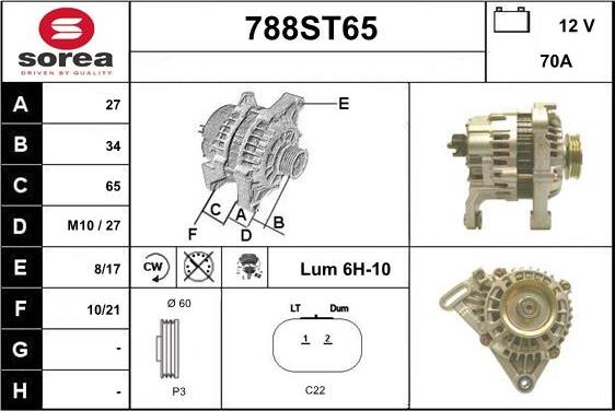 STARTCAR 788ST65 - Генератор avtolavka.club