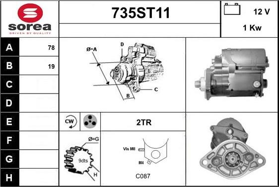 STARTCAR 735ST11 - Стартер avtolavka.club