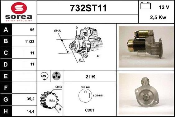 STARTCAR 732ST11 - Стартер avtolavka.club