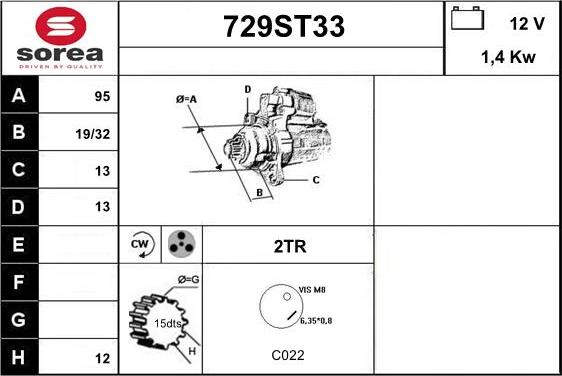 STARTCAR 729ST33 - Стартер avtolavka.club