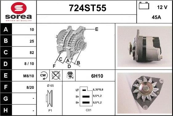 STARTCAR 724ST55 - Генератор avtolavka.club