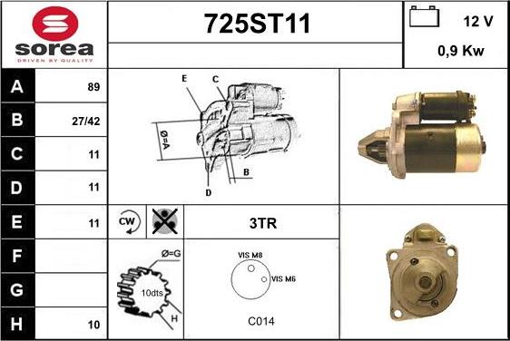 STARTCAR 725ST11 - Стартер avtolavka.club