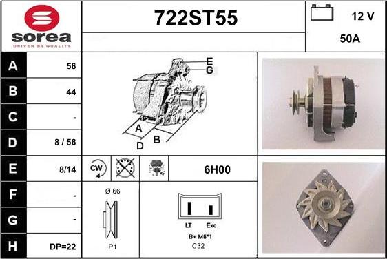 STARTCAR 722ST55 - Генератор avtolavka.club