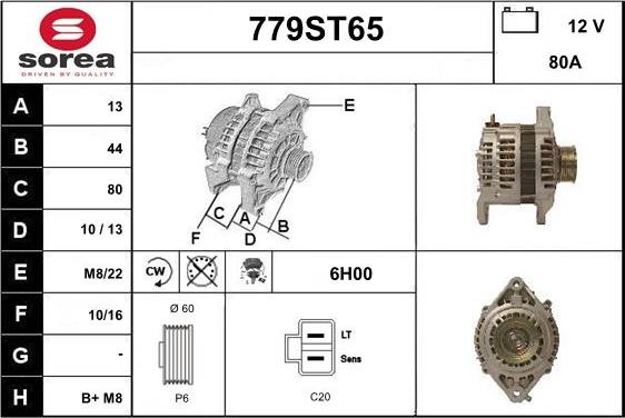 STARTCAR 779ST65 - Генератор avtolavka.club