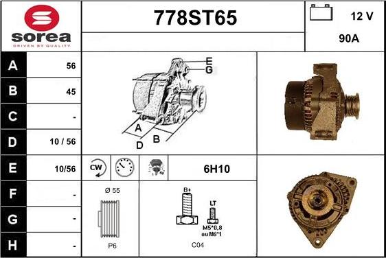 STARTCAR 778ST65 - Генератор avtolavka.club