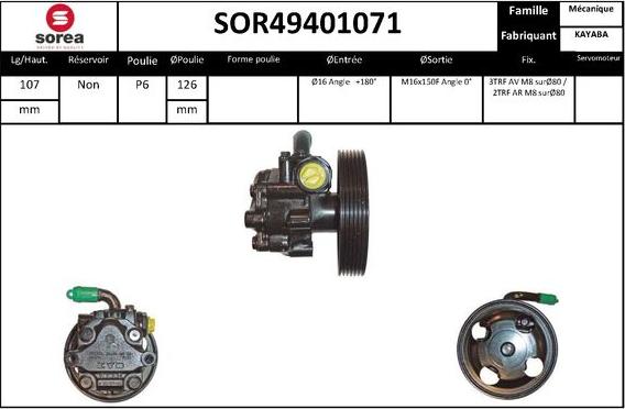 STARTCAR SOR49401071 - Гідравлічний насос, рульове управління, ГУР avtolavka.club