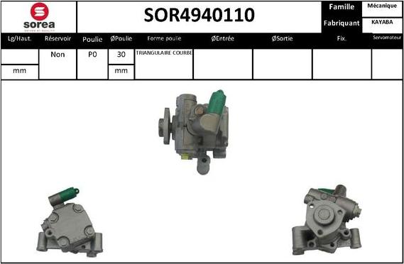 STARTCAR SOR4940110 - Гідравлічний насос, рульове управління, ГУР avtolavka.club