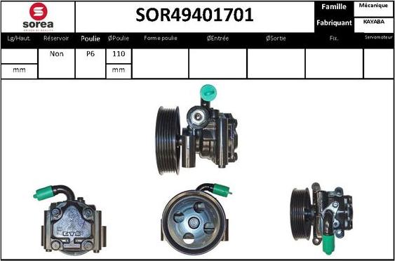 STARTCAR SOR49401701 - Гідравлічний насос, рульове управління, ГУР avtolavka.club